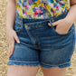 RISEN Maya Mid Rise Asymetrical Shorts