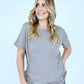 Solid Cotton Boyfriend Tee