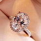 2 Carat Moissanite Platinum-Plated Ring