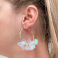 PREORDER: Gold Sequin Hoop Earrings in Three Colors