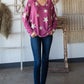 Hopely All Stars V-Neck Knit Oversized Top