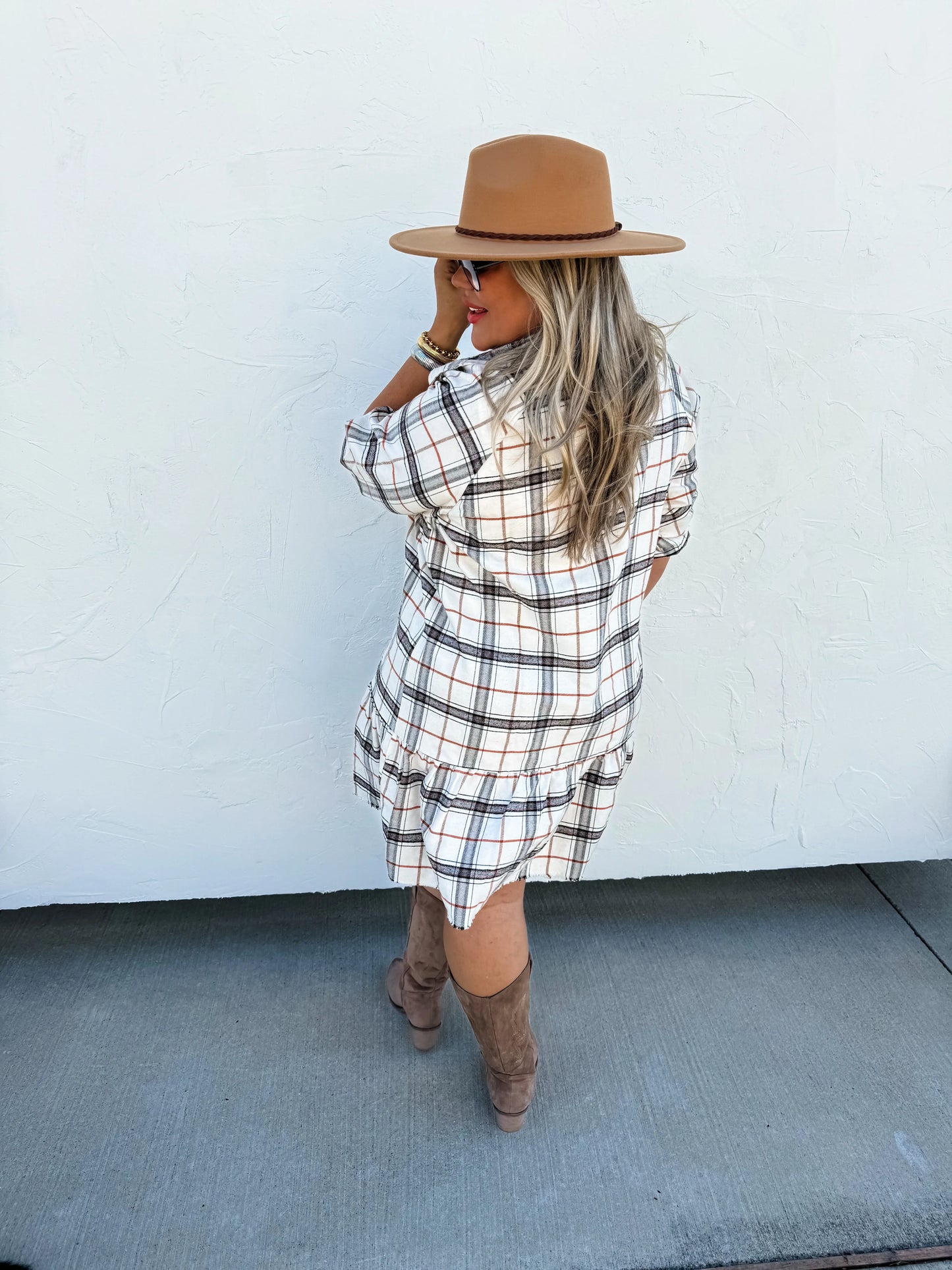 PREORDER: Maxwell Plaid Dress in Three Colors