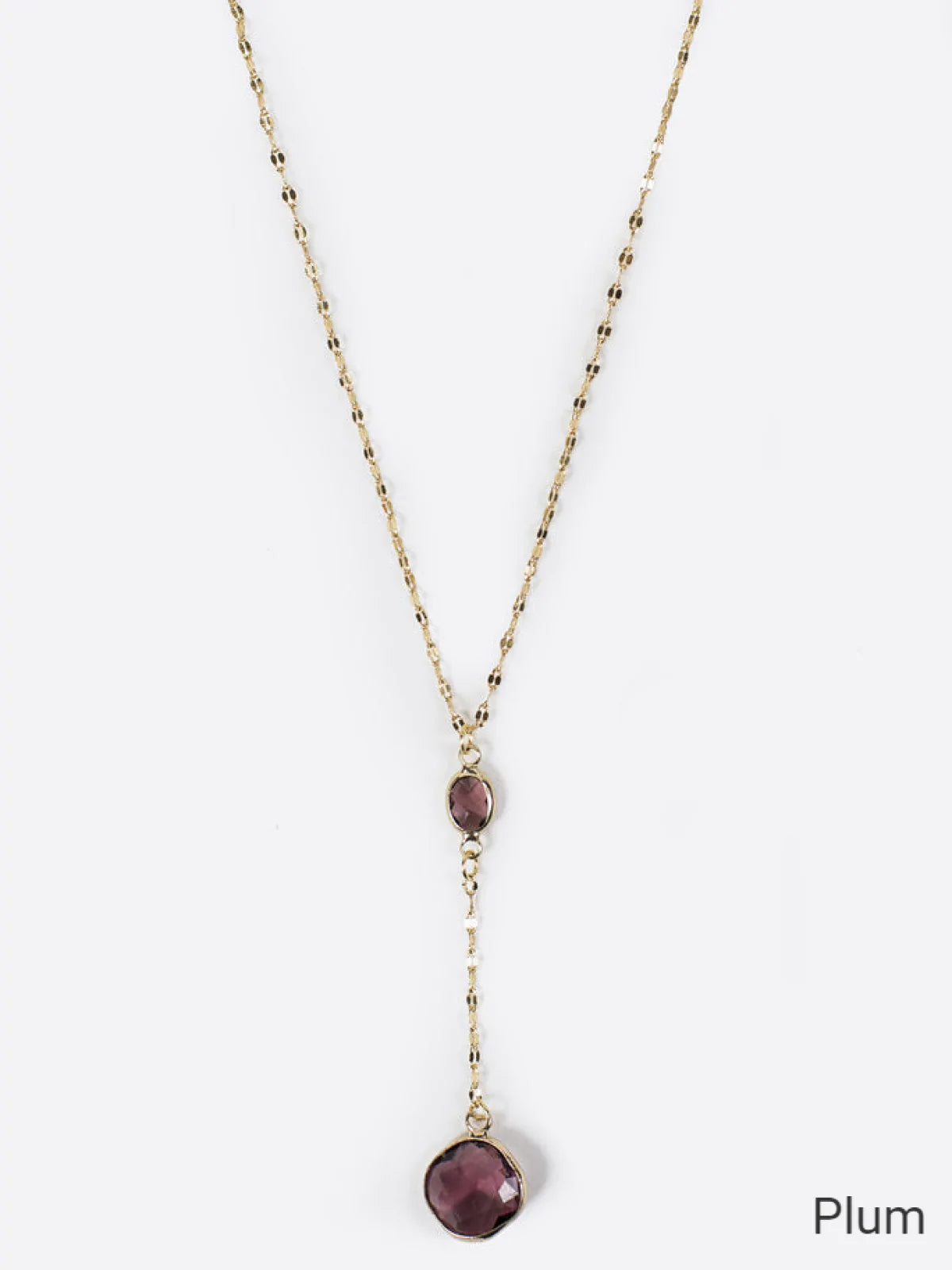 Melania Clara Crystal Y Necklace