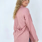Solid Button Down Tunic Shirt