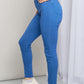 YMI Hyper-Stretch Mid-Rise Skinnies in Electric Blue