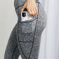 Rae Mode Full Size Heathered Wide Waistband Yoga Leggings