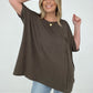 Zenana "Modish Comfort" Rayon Oversized Front Pocket Top