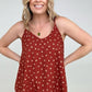 Floral Print Spaghetti Strap Top - Multiple Colors