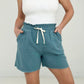Cotton Gauze Drawstring Waist Shorts