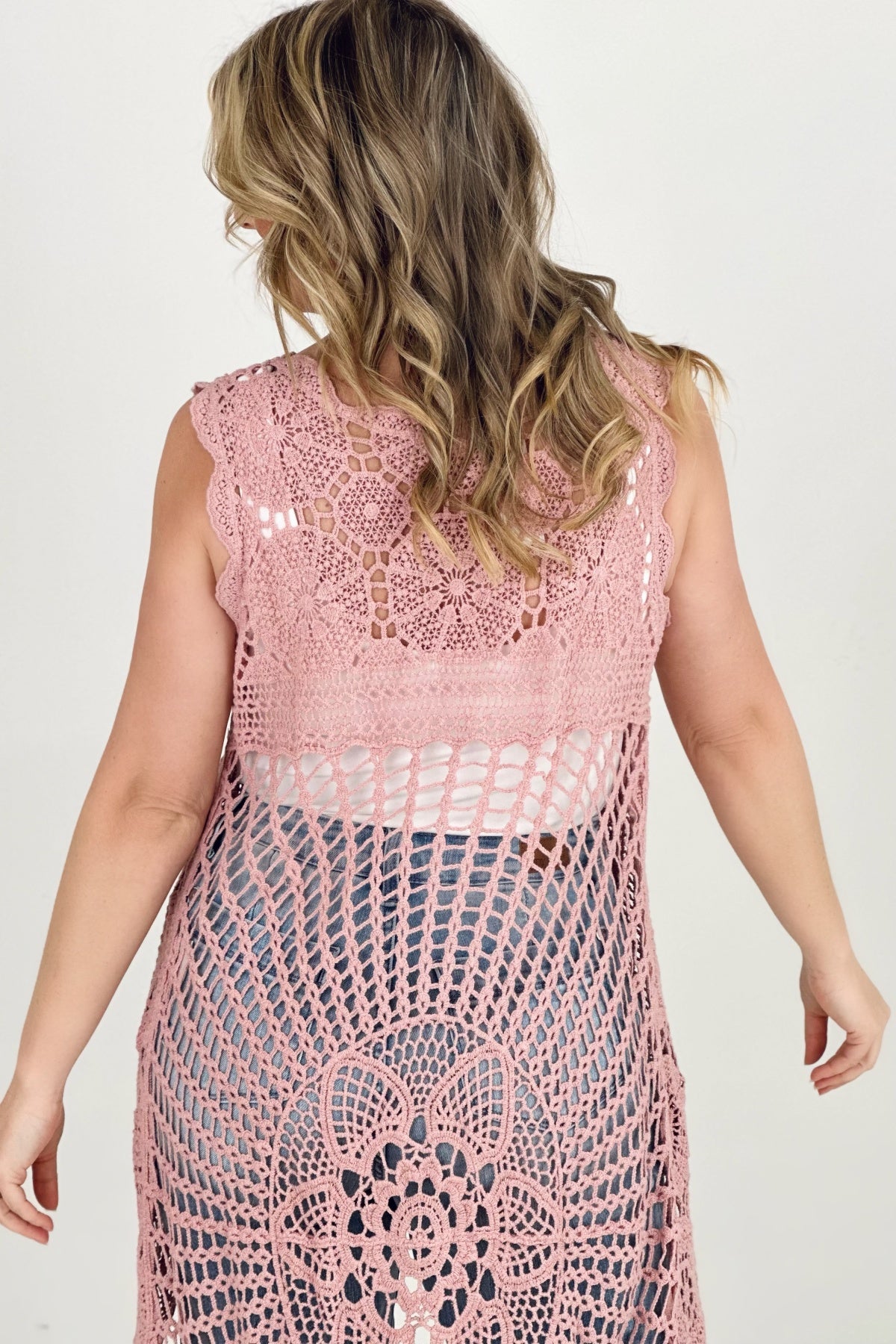Vintage Crochet Sleeveless Top - Multiple colors