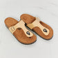 T-Strap Sandal in Sand