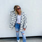 PREORDER: Beverly Checkered Cardigan in Four Colors