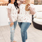 Abstract Animal Print Sweater