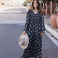 Heyson V-Neck Floral Smocked Bust Maxi Dress
