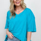 Oversized Raw Edge Boyfriend Tee