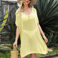 Openwork Side Slit Cover-Up Dress