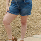 RISEN Maya Mid Rise Asymetrical Shorts