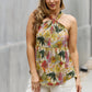 Floral Halter Top in Green
