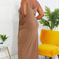 Beach Vibes Cami Maxi Dress - Mocha