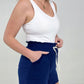 Cotton Gauze Drawstring Waist Shorts