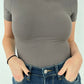 Rae Mode Solid Butter Boat Neckline Bodysuit
