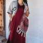 Rae Mode V Neck Basic Side Slit Maxi Dress with Pocket