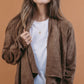 Heyson Soft Suede Waterfall Open Cardigan