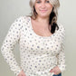 Total Brami Ditsy Floral Henley Long Sleeve Top - 2 Colors