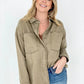 Solid Cotton Twill Shacket