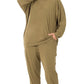 Zenana Raglan Sleeve Pullover & Jogger Pants Set