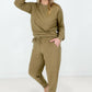 Splendid Reverse Soft French Terry Top & Jogger Set