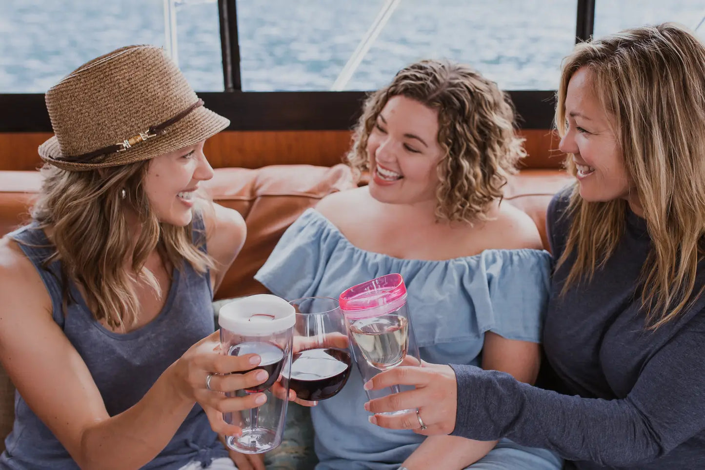PREORDER: Portable Wine Cup with Acrylic Lid in Pink
