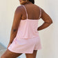 Let It Happen Striped Romper in Pink