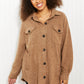 SIZE SMALL The Cozies Brushed Mélange Shacket