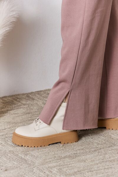RISEN Slit Wide Leg pants