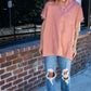 Rae Mode Solid Linen Oversize Fit Buttoned Top