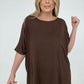Zenana "Modish Comfort" Rayon Oversized Front Pocket Top