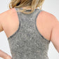 Zenana Acid Wash Racerback Tank Bodysuit