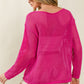 VACAY MODE Embroidered Knit Cover Up