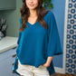 Jade By Jane Dressy V-Neck Overlap Top