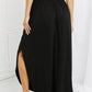 It's My Time Side Scoop Scrunch Skirt - Black