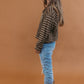 Stripe Long Sleeve Hooded Knit Top
