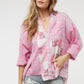 Davi & Dani Pladi Button Down Long Sleeve Shirt
