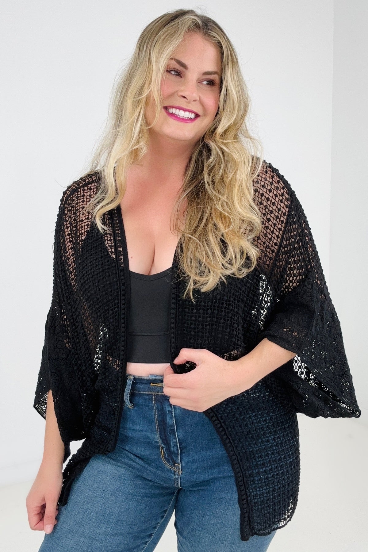 Popcorn Crochet Cardigan