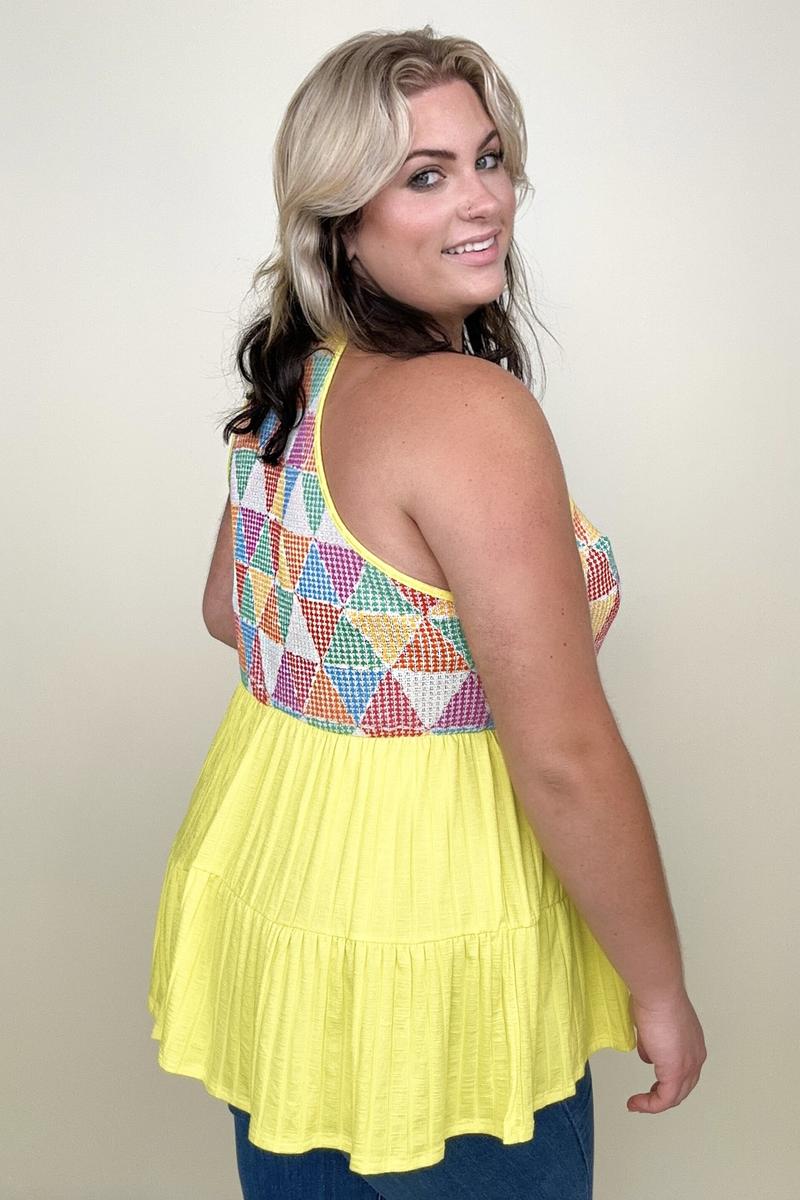 End Of Summer Knit Babydoll Top