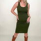 Zenana Cotton Midi Tank Dress - Multiple colors