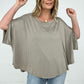 Easel "The Swing Of Things" Solid Short Sleeve Swing Top