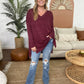 V-Neck High-Low Hem Top