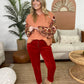Judy Blue Holiday Spice Corduroy Pants