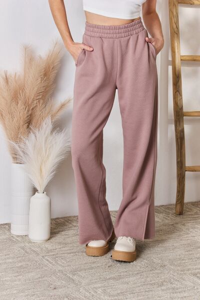 RISEN Slit Wide Leg pants